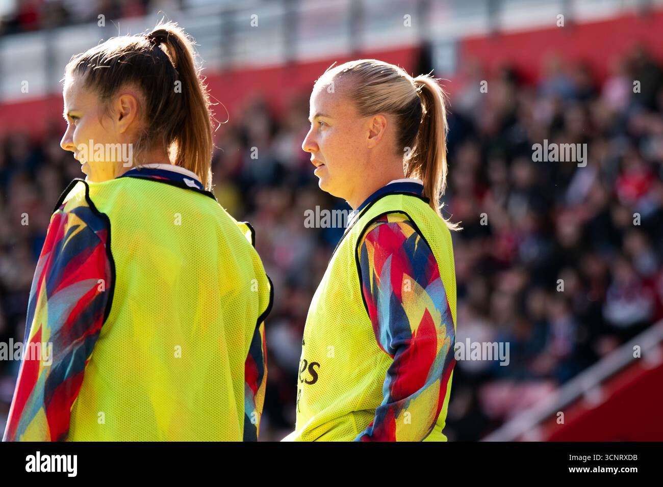 Manchester United Women v Arsenal Women’s Super League LEIGH, ANGLETERRE -21 septembre 2025 : Beth Mead pendant le match entre Manchester United et Arsenal au Leigh Sports Village le -21 septembre 2025 à Leigh, Angleterre. Banque D'Images