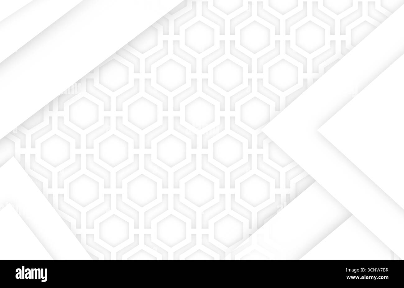 Fond blanc, motif triangulaire Banque D'Images