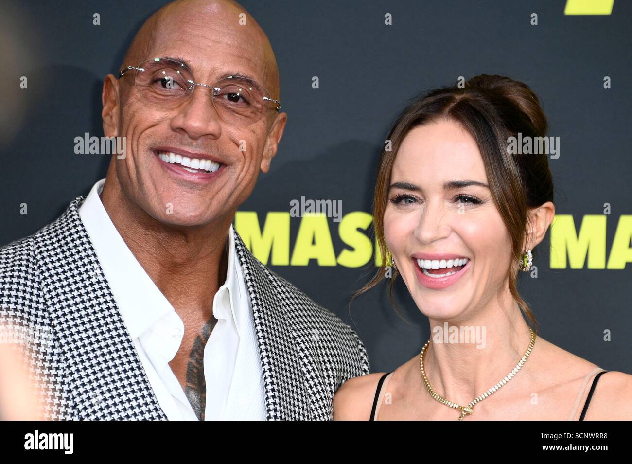 Dwayne Johnson und Emily Blunt BEI der Premiere des Kinofilms 'The Smashing machine' im Zoo Palast. Berlin, 22.09.2025 Banque D'Images