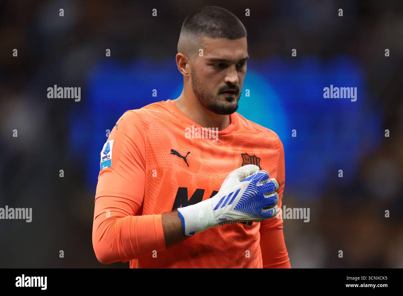 Milan, Italie. 21 septembre 2025. Arijanet Muric de US Sassuolo lors du match Internazionale vs US Sassuolo Serie A à Giuseppe Meazza, Milan. Le crédit photo devrait se lire : Jonathan Moscrop/Sportimage crédit : Sportimage Ltd/Alamy Live News Banque D'Images