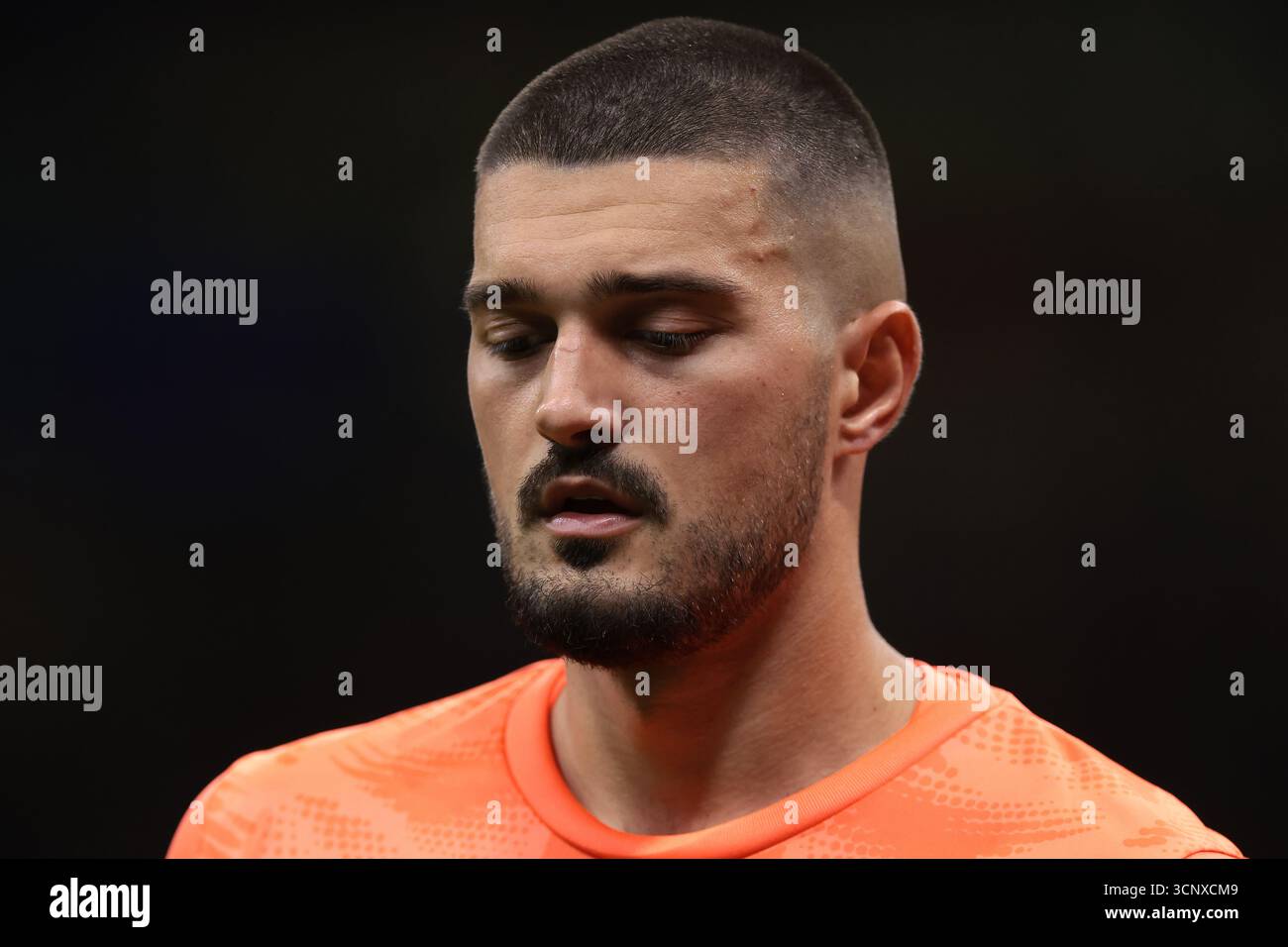 Milan, Italie. 21 septembre 2025. Arijanet Muric de US Sassuolo lors du match Internazionale vs US Sassuolo Serie A à Giuseppe Meazza, Milan. Le crédit photo devrait se lire : Jonathan Moscrop/Sportimage crédit : Sportimage Ltd/Alamy Live News Banque D'Images