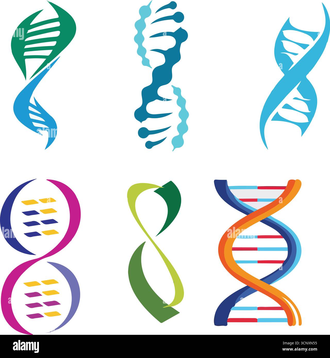 Icônes de molécule en spirale illustrations et vecteurs Illustration de Vecteur