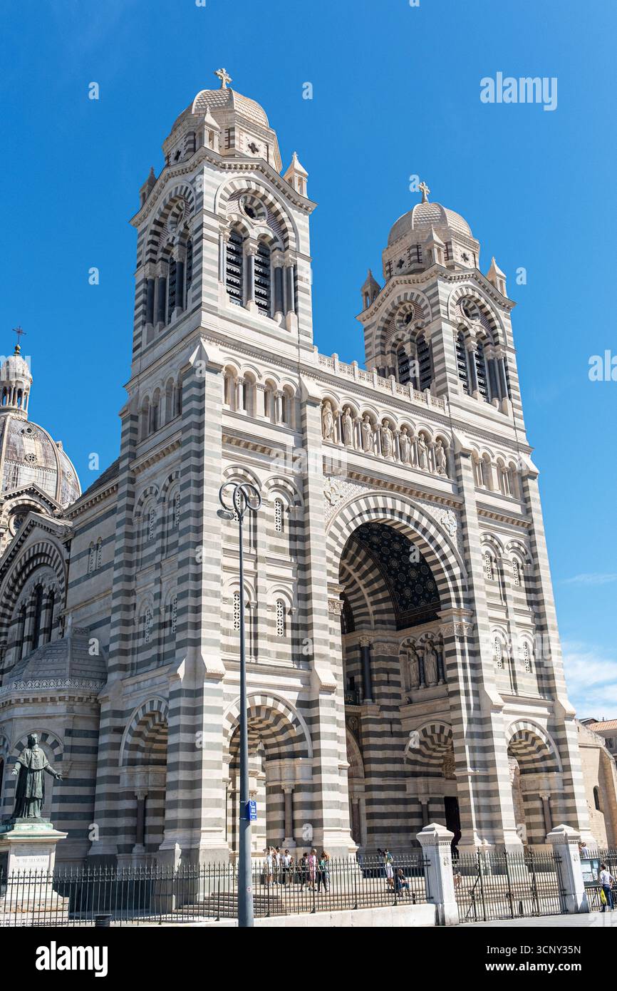 Cathédrale la Major ou Cathédrale de Marseille au panier, Marseille, Bouches du Rhône, France. Banque D'Images