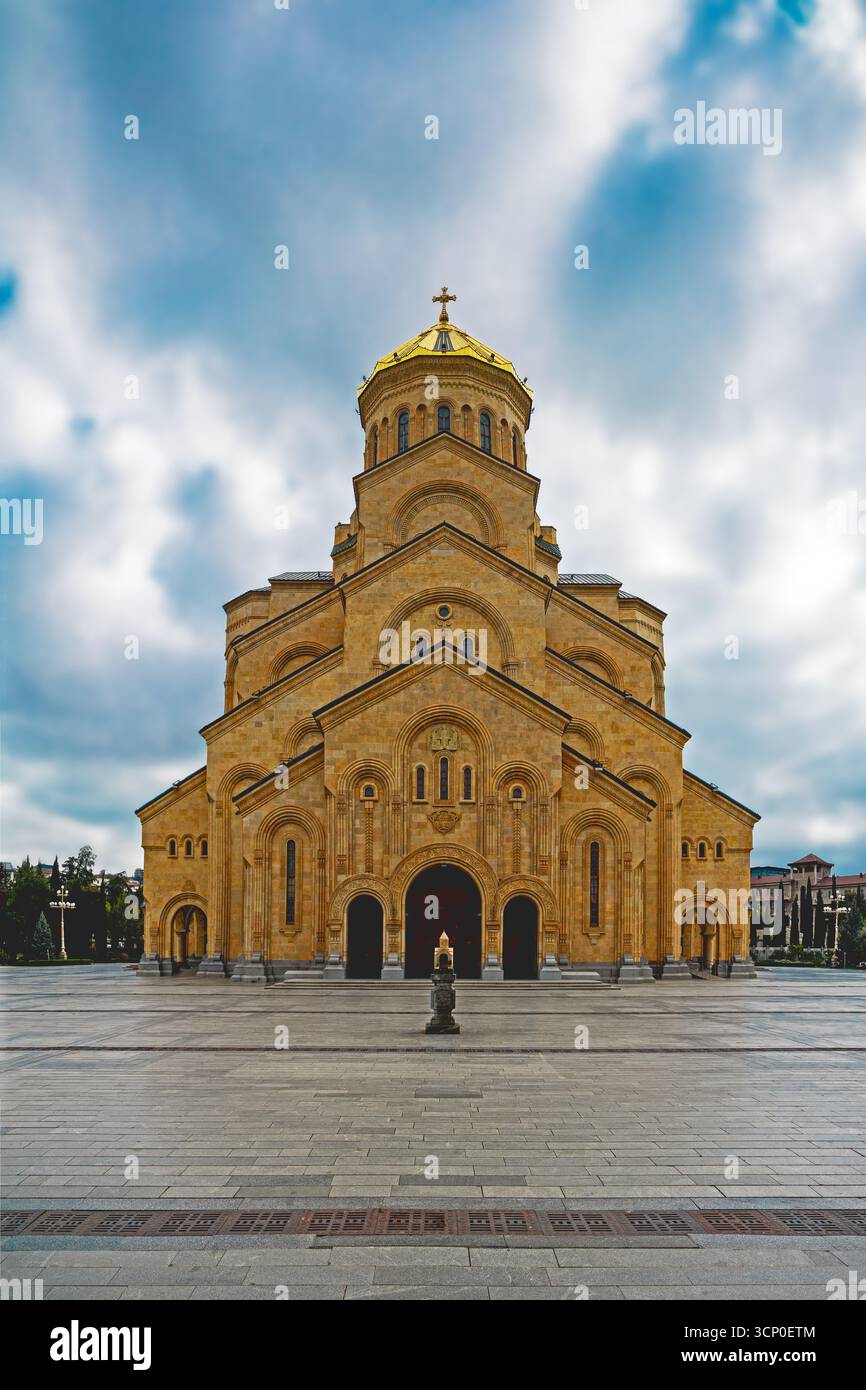 La cathédrale Sainte-Trinité de Tbilissi. Géorgie Banque D'Images