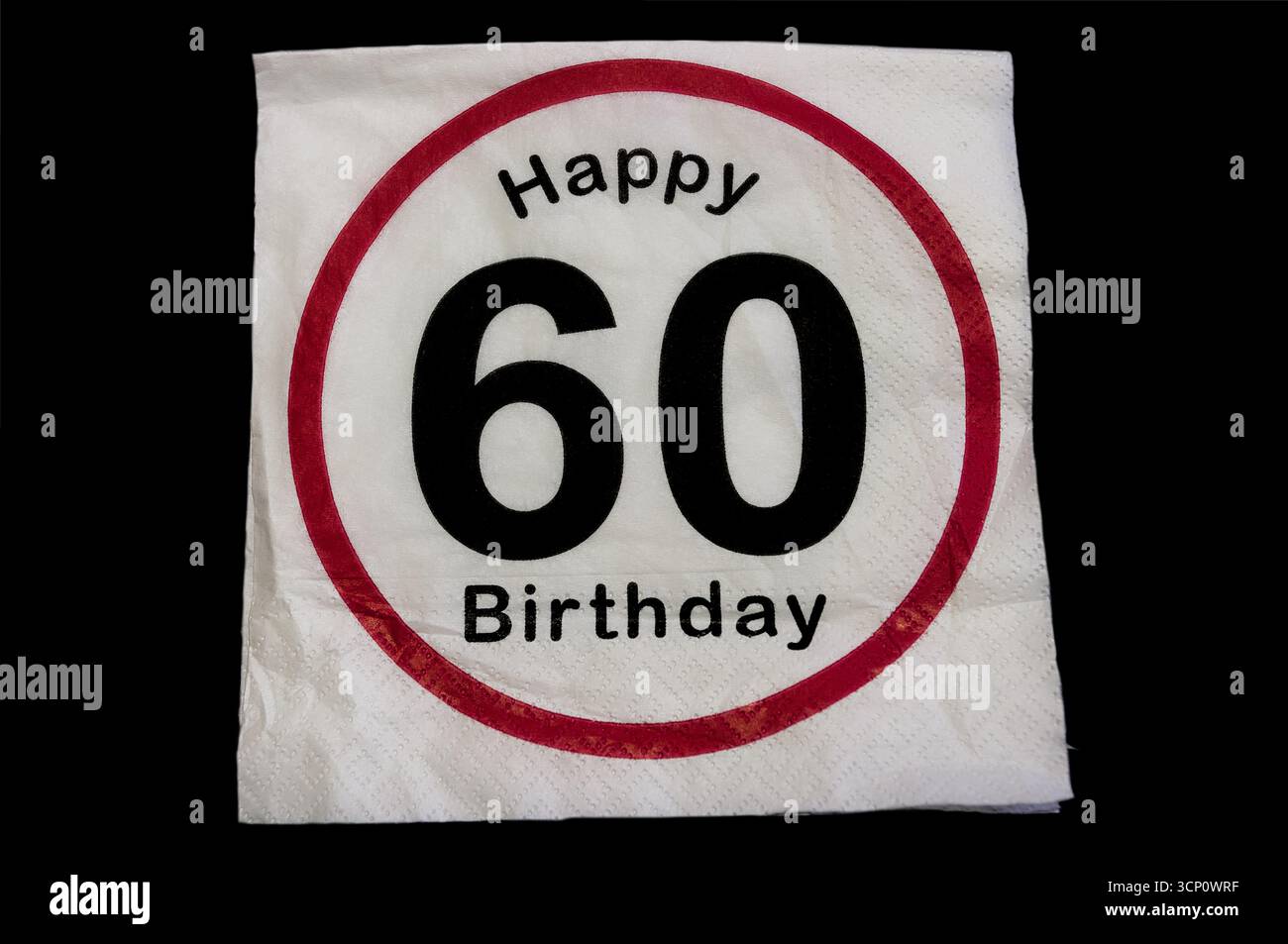 Joyeux 60e anniversaire. Joyeux anniversaire. Banque D'Images