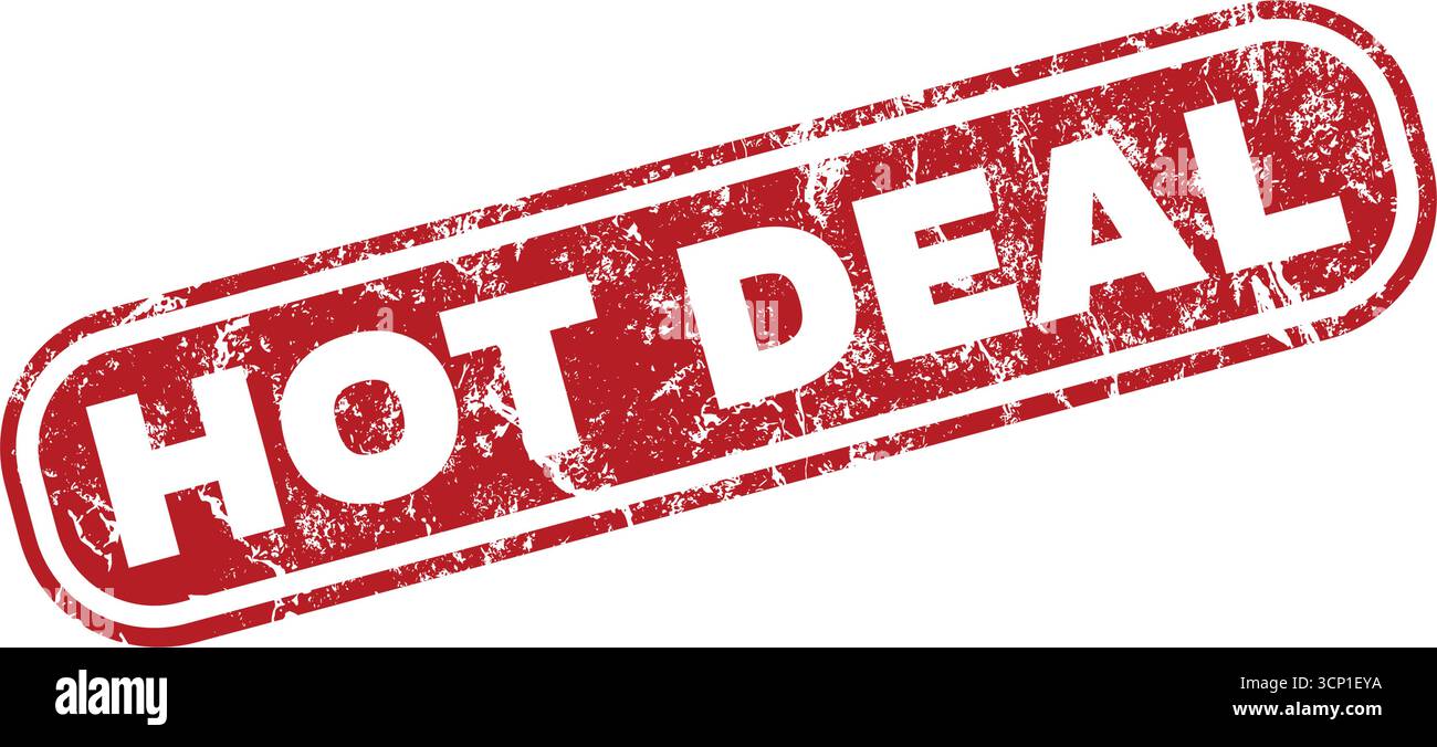 Hot Deal Rubber stamp grunge - vecteur Illustration de Vecteur