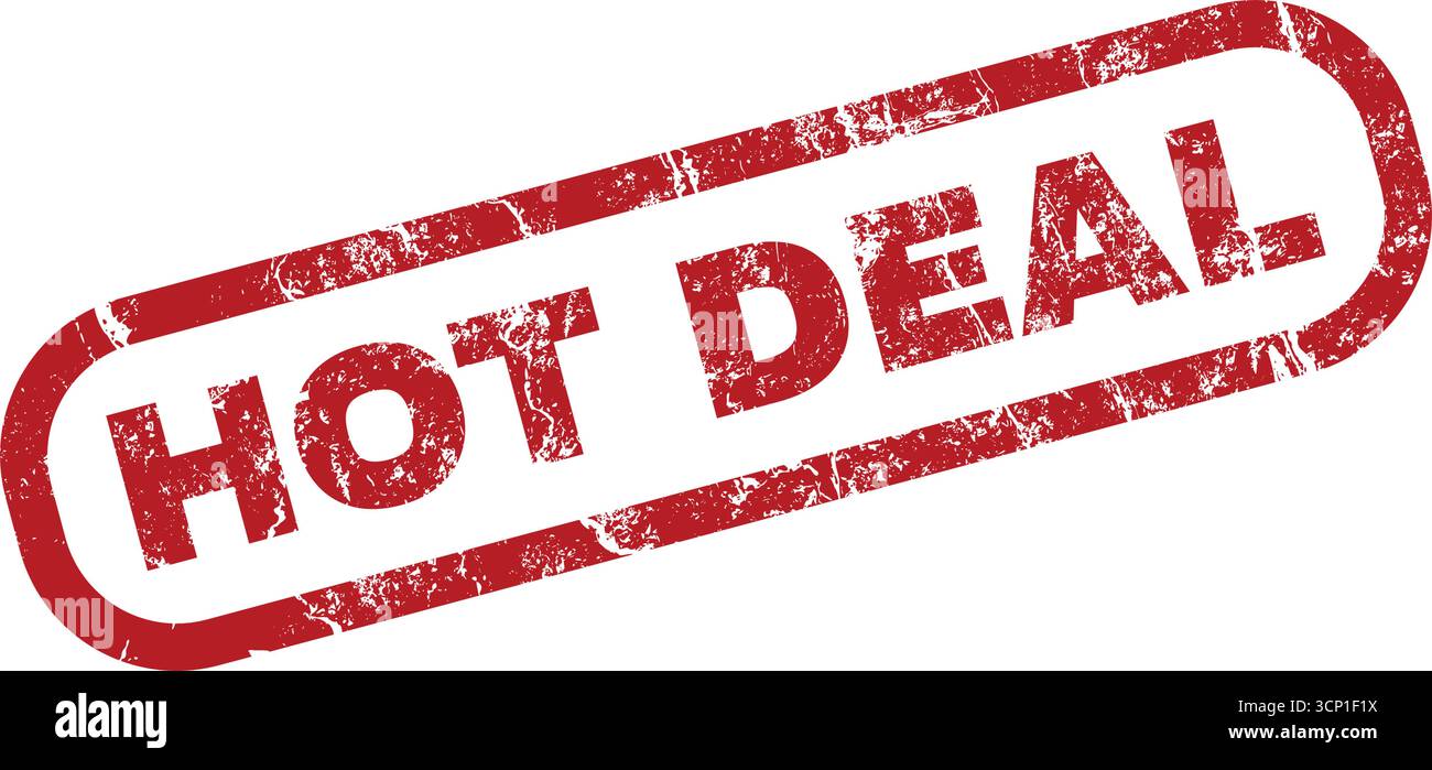 Hot Deal Rubber stamp grunge - vecteur Illustration de Vecteur