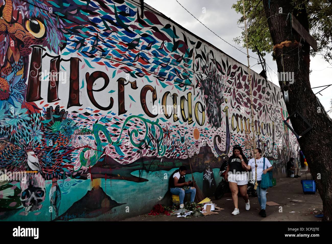 Mexique, CDMX, Mexique. 23 septembre 2025. Le marché le plus important spécialisé dans les fleurs de toutes sortes est le marché jamaïcain, situé à Mexico. Aujourd'hui marque son 68e anniversaire et est l'un des principaux points de vente et de distribution de fleurs de divers états à travers le pays. Avec de la musique live et de la danse dans ses allées, les vendeurs, les employés et les clients célèbrent un autre anniversaire. Ce marché a ouvert ses portes en 1957 dans le cadre de la modernisation de la ville. Il a des racines préhispaniques, comme il était et continue d'être le centre de commerce de fleurs le plus important, relié à cette époque par des rivières ou CA Banque D'Images