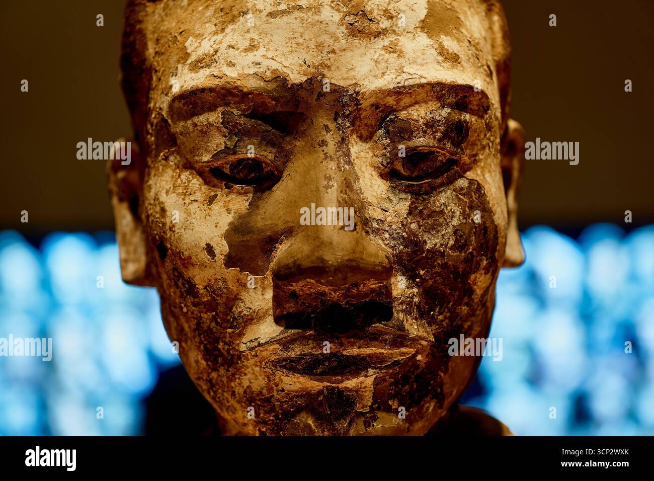 Guerrier de l'armée en terre cuite en gros plan Banque D'Images