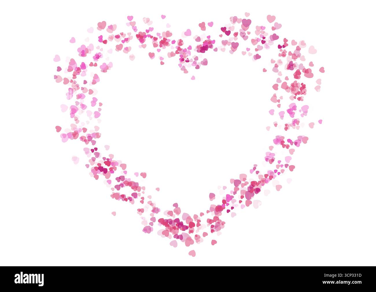 Grand coeur rose vif fait de petits coeurs. Fond abstrait de Saint-Valentin. Conception brillante de carte de voeux vectorielle Illustration de Vecteur Grand coeur rose vif fait de petits coeurs. Fond abstrait de Saint-Valentin. Conception brillante de carte de voeux vectorielle Illustration de Vecteur