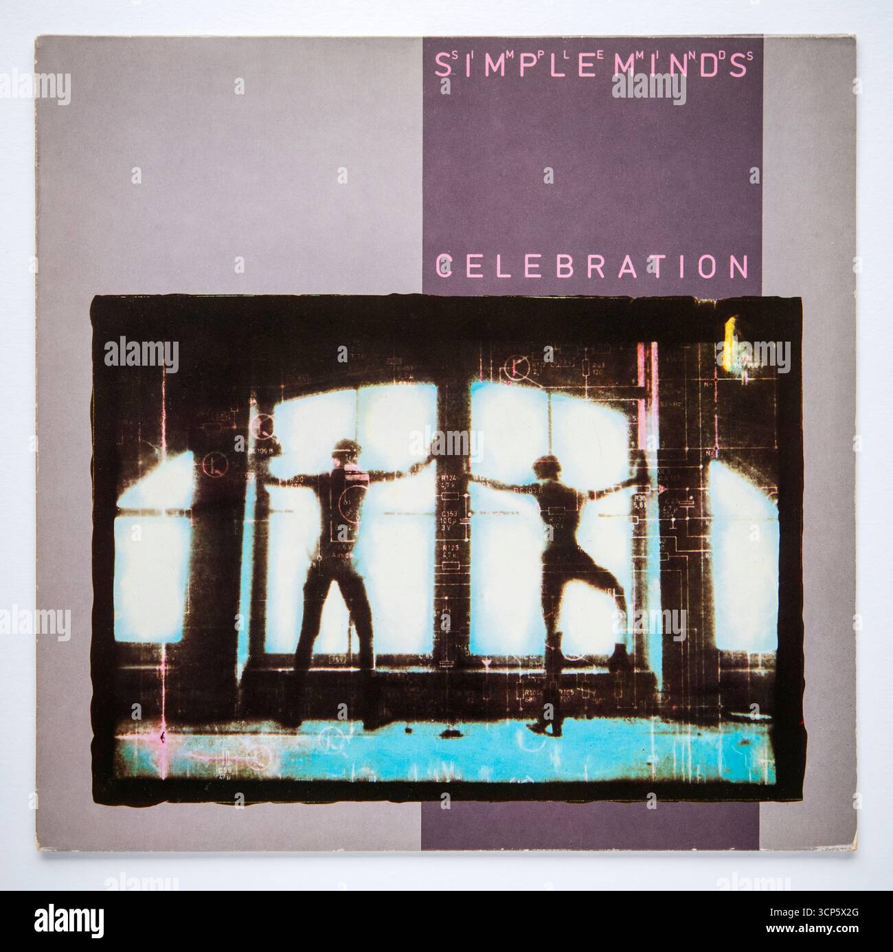Reprise LP de Celebration, une compilation de simple Minds, sortie en 1982 Banque D'Images