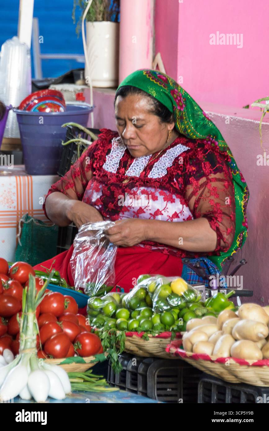 Scènes du marché a Tlacolula, Oaxaca, Mexique Banque D'Images