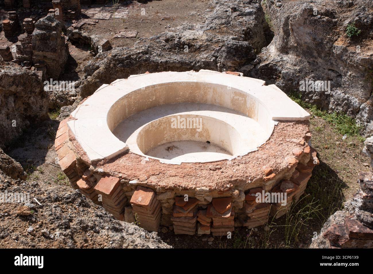Laconicum aux ruines romaines de Conímbriga Banque D'Images