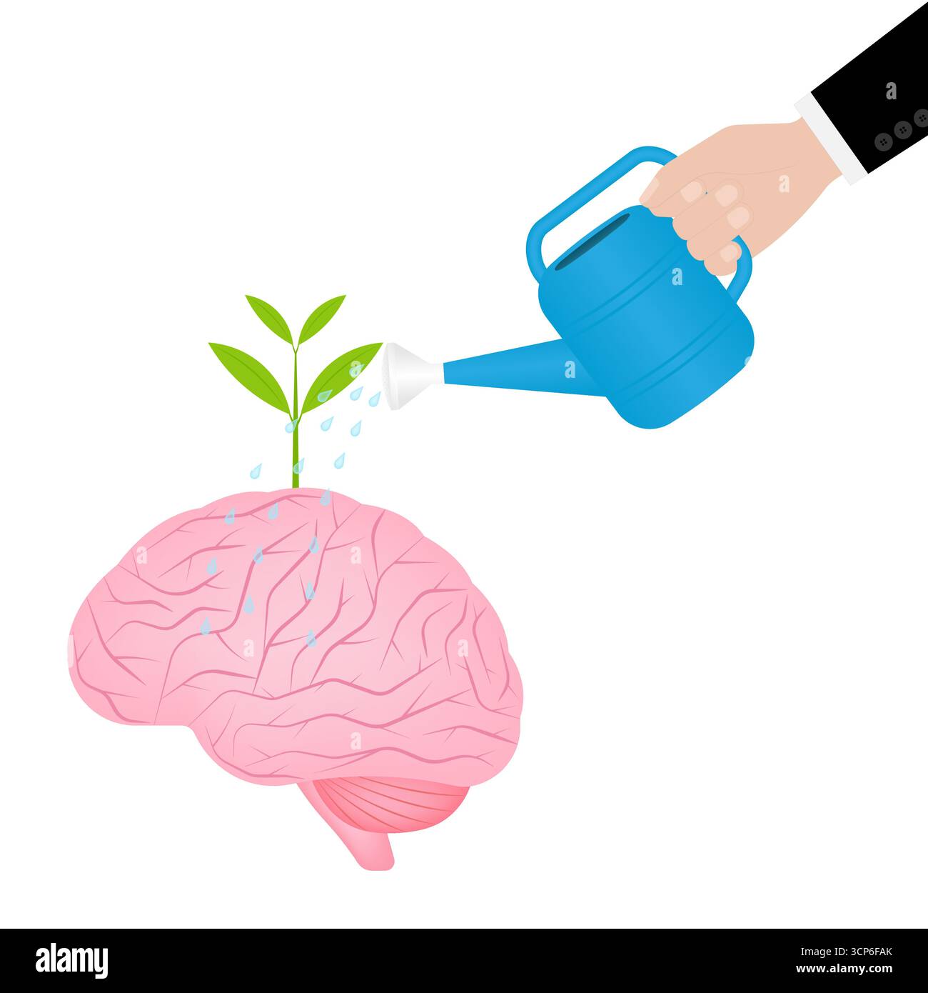 Concept de santé mentale. Traitement des maladies mentales. Journée mondiale de la santé mentale. Illustration vectorielle. Illustration de Vecteur