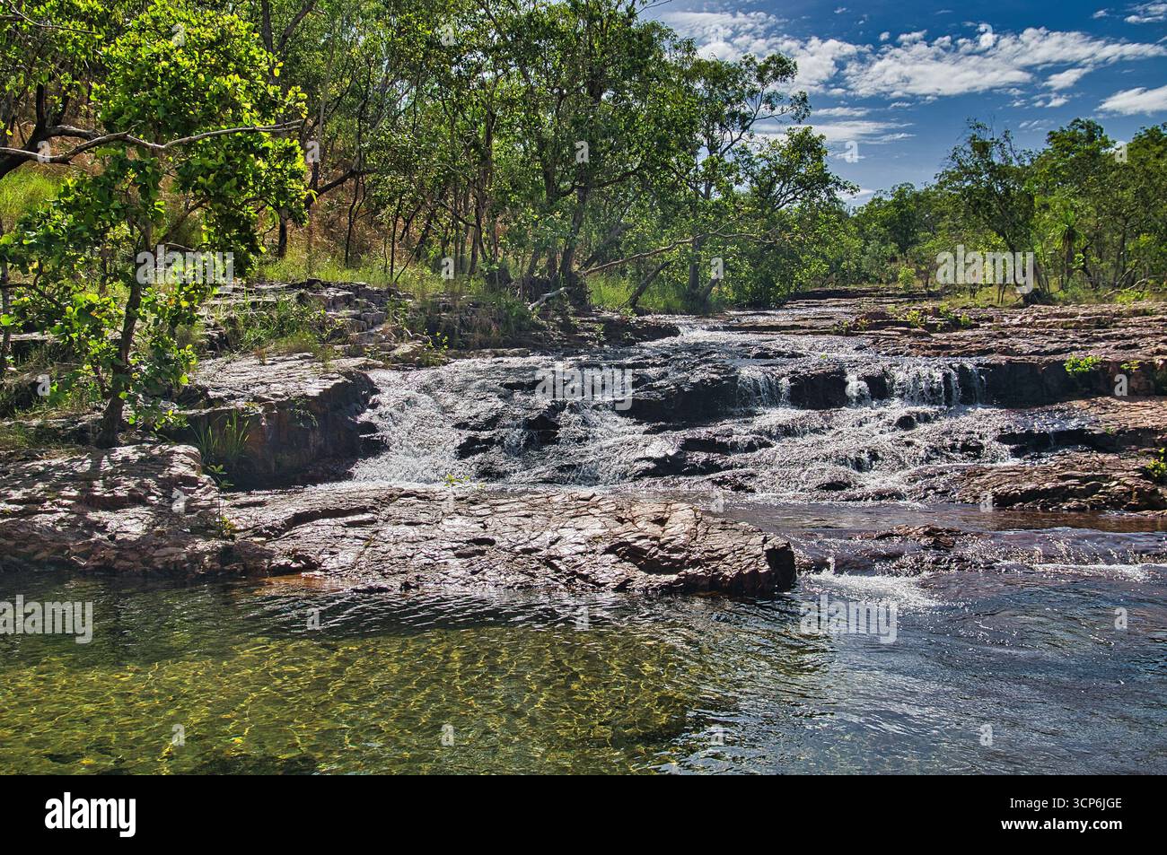 Les Cascades dans le parc national tropical de Litchfield, territoire du Nord, Australie Banque D'Images