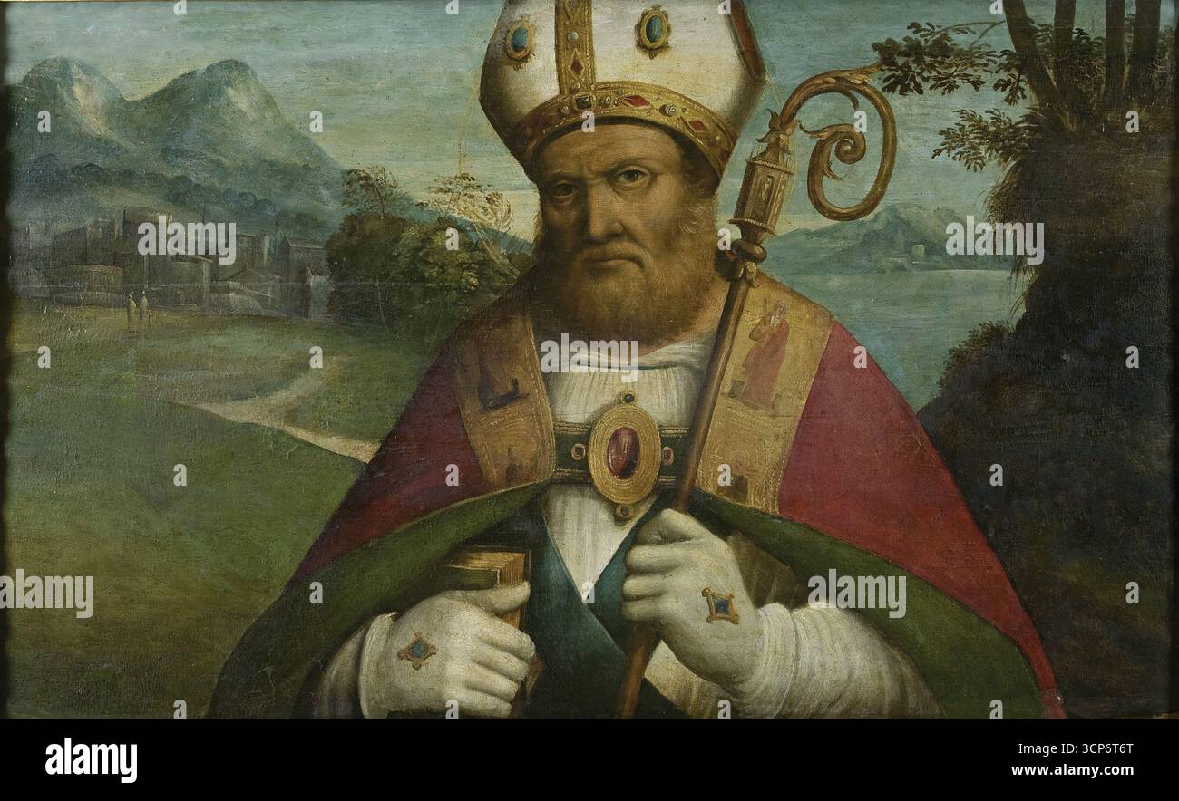 Saint Maurelius. Musée : Museo della Cattedrale, Ferrare. Auteur : Benvenuto Tisi da Garofalo. Banque D'Images