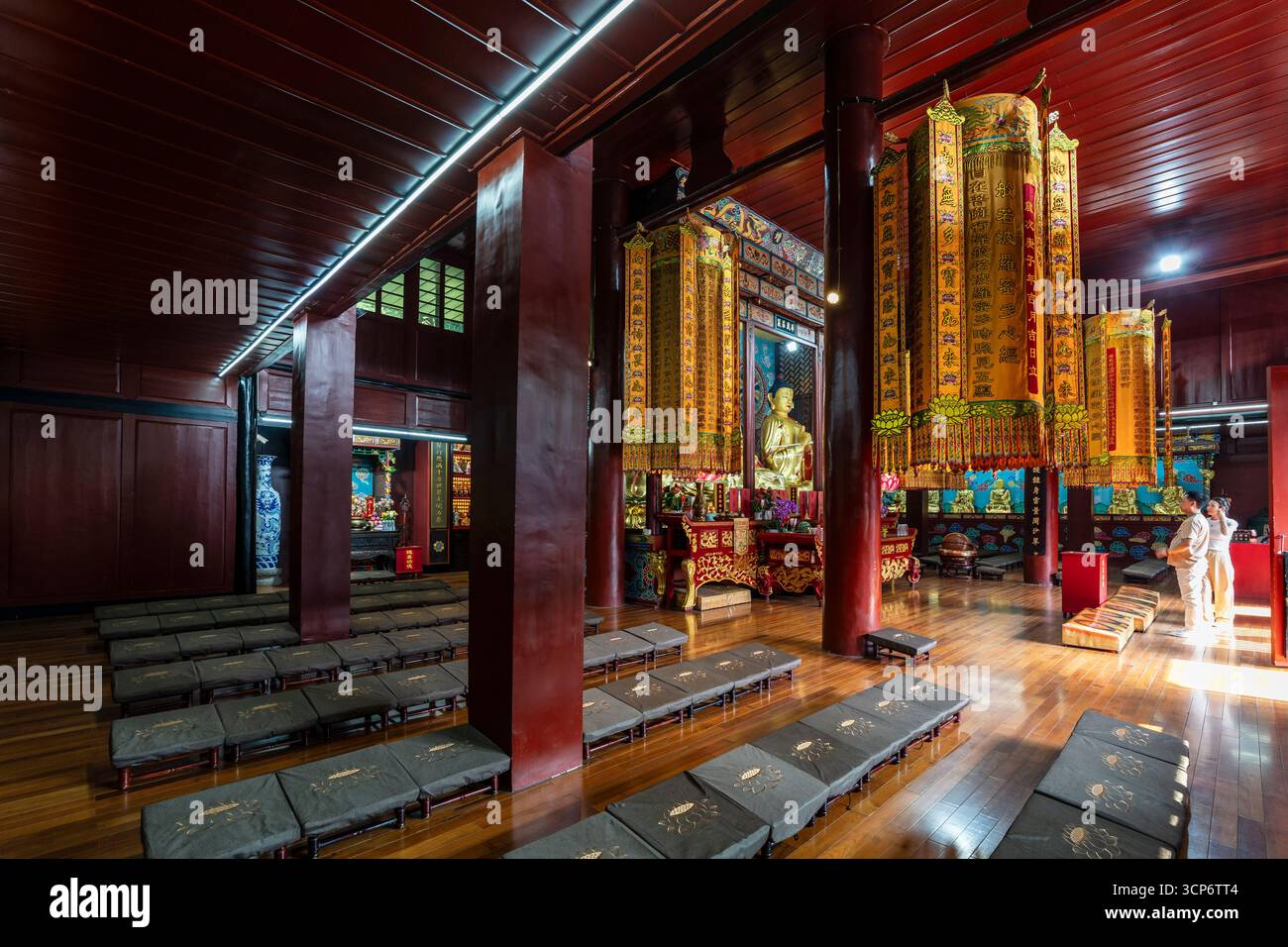 Temple Wannian (« Temple des dix mille ans »), Emeishan, Préfecture de Leshan, Sichuan, République populaire de Chine, Asie. Banque D'Images
