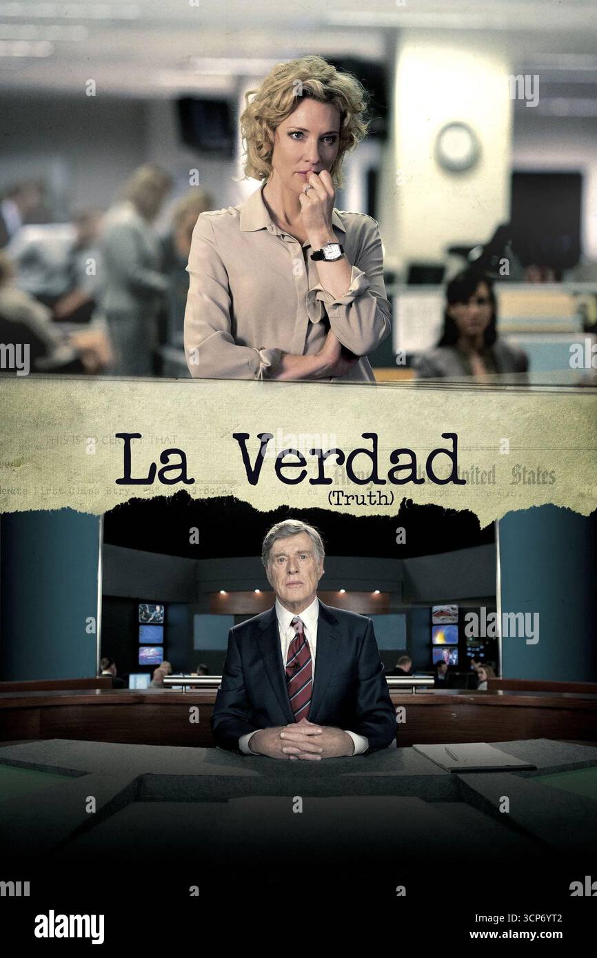 ROBERT REDFORD et CATE BLANCHETT dans TRUTH (2015), réalisé par JAMES VANDERBILT. Crédit : CLASSIQUES SONY PICTURES / album Banque D'Images