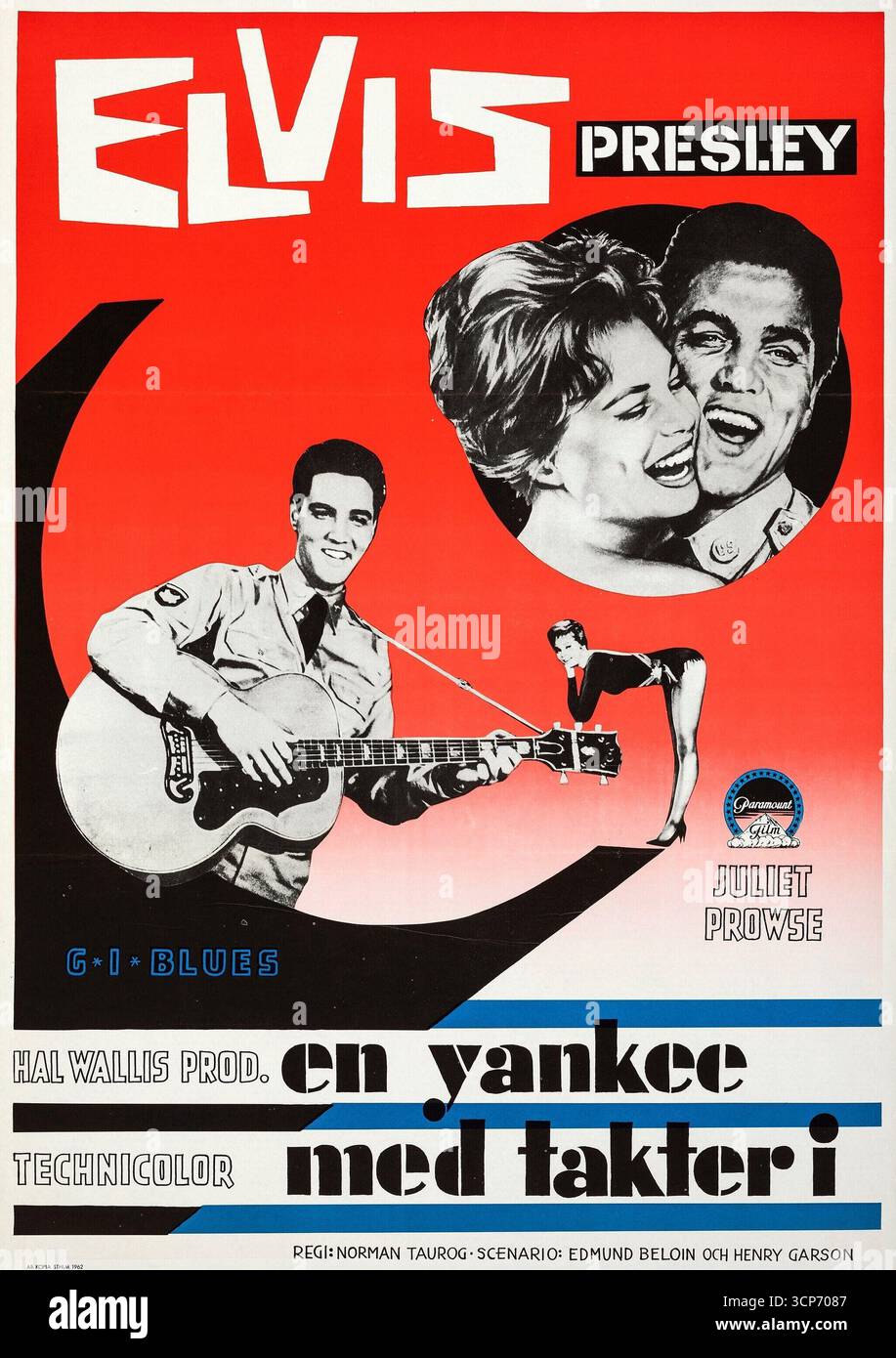 ELVIS PRESLEY dans CAFÉ EUROPA (1960) -titre original : G. I. BLUES-, réalisé par NORMAN TAUROG. Crédit : PARAMOUNT PICTURES / album Banque D'Images