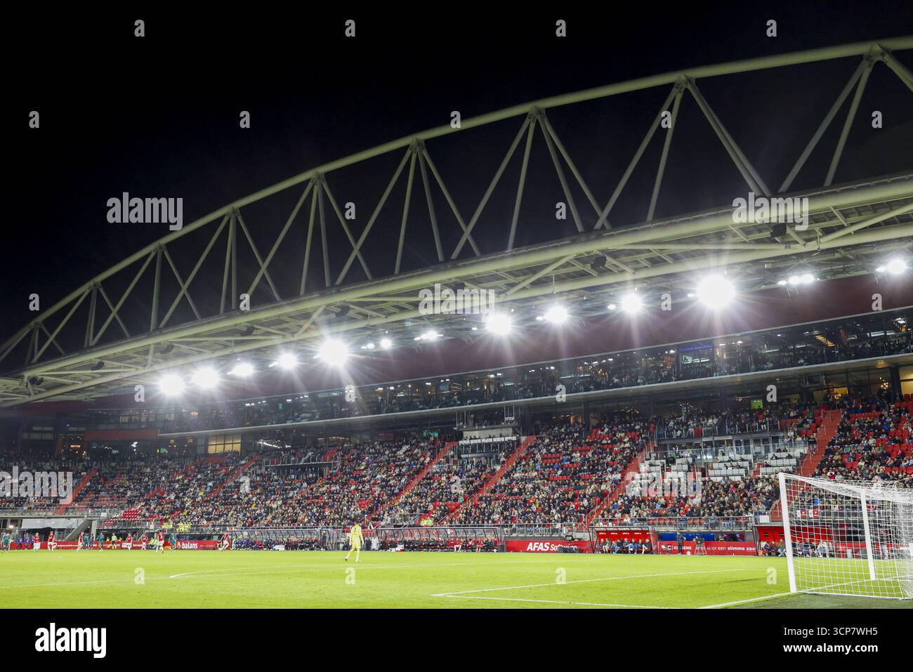Alkmaar, pays-Bas. 24 septembre 2025. ALKMAAR, 24-09-2025, stade AFAS, saison 2025/2026, football néerlandais Eredivisie, match entre AZ et PEC Zwolle, photo montrant un aperçu du stade (photo de Pro Shots/SIPA USA) crédit : SIPA US/Alamy Live News Banque D'Images