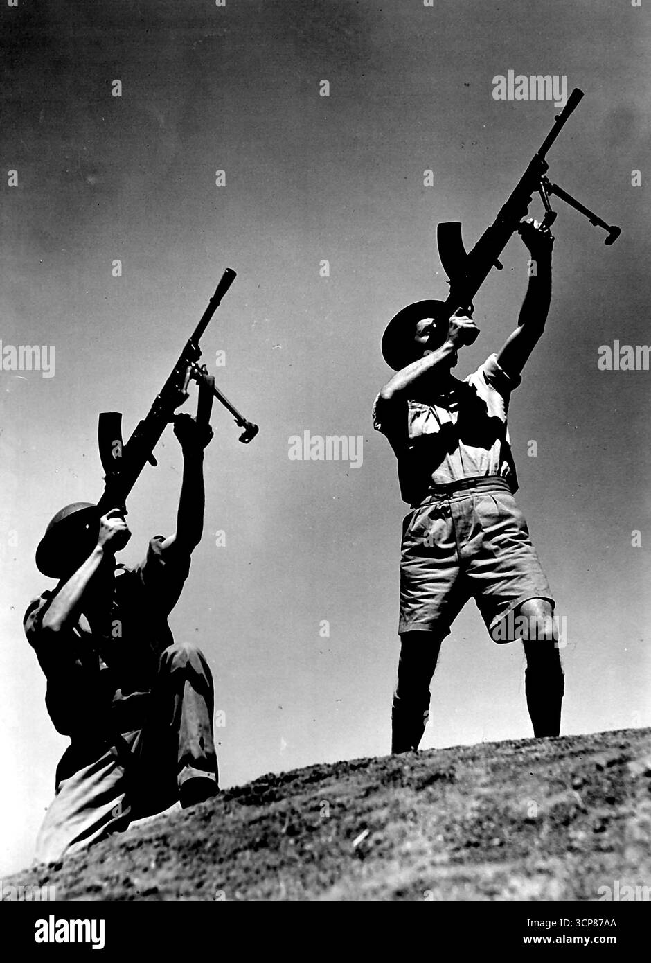 Utilisation du fusil de presse comme une formation d'officiers d'infanterie anti-aérienne ***** . 12 novembre 1941. Banque D'Images