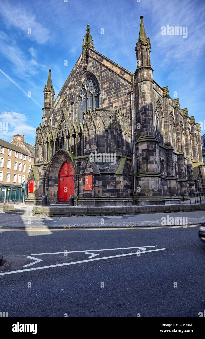 Édimbourg, Écosse - 18 juin 2010 : Bedlam Theatre dans le bâtiment de l'ancienne New North Free Church est le plus ancien théâtre géré par des étudiants du Royaume-Uni Banque D'Images