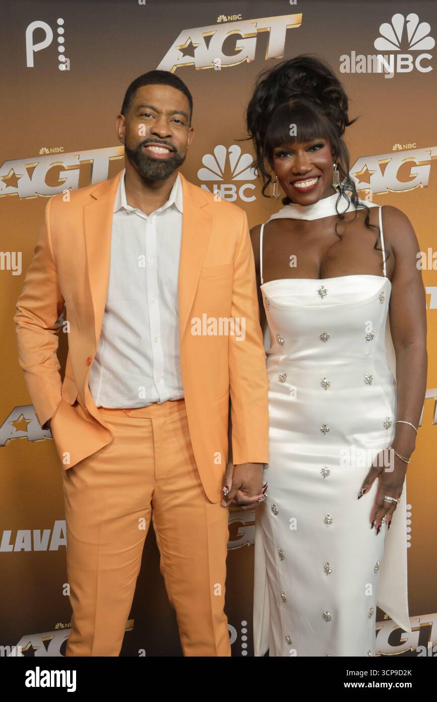 PASADENA, CA : 24 SEPTEMBRE : Keely Watson et Bozoma Saint John à America's Got talent Season 20 résultats finaux à l'Hôtel Dena le 24 septembre 2025 à Pasadena, Californie. Crédit : Crash/MediaPunch Banque D'Images