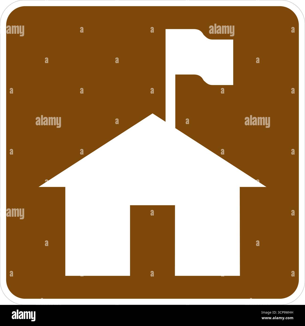 Poste des gardes forestiers, édition actuelle du Manuel sur les dispositifs uniformes de contrôle de la circulation dans les rues et les autoroutes. Illustration de Vecteur