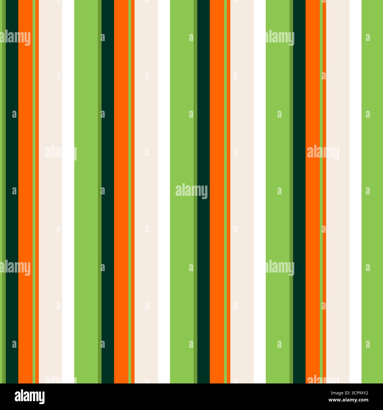 Tissu de fond de bande de gabarit, textile de motif vertical podium. Les lignes sans couture de base texturent vert et orange couleur Illustration de Vecteur