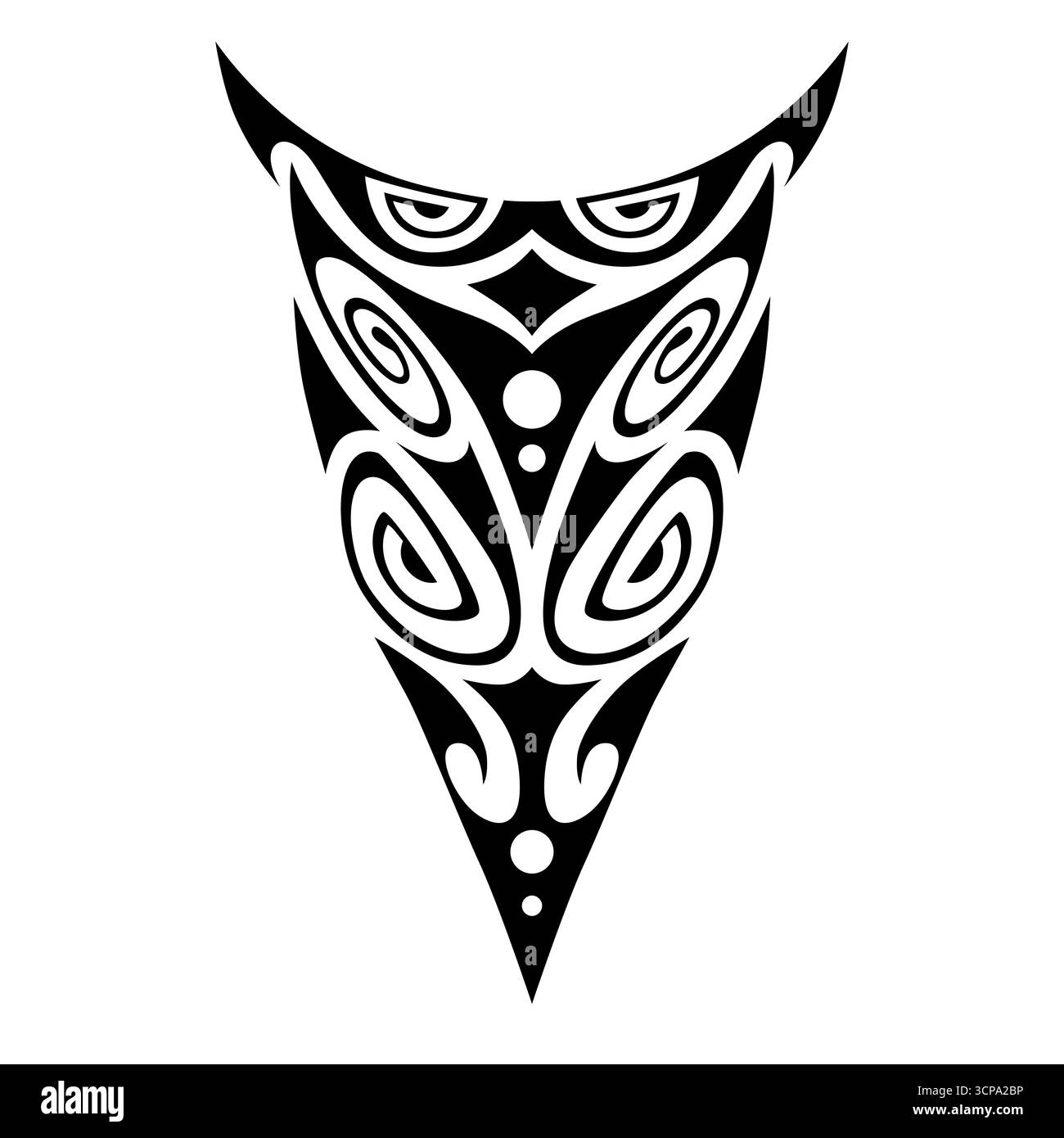 Ornement tatouage style maori pour jambe ou bras, main, épaule. Tatouage maori design. Illustration de Vecteur