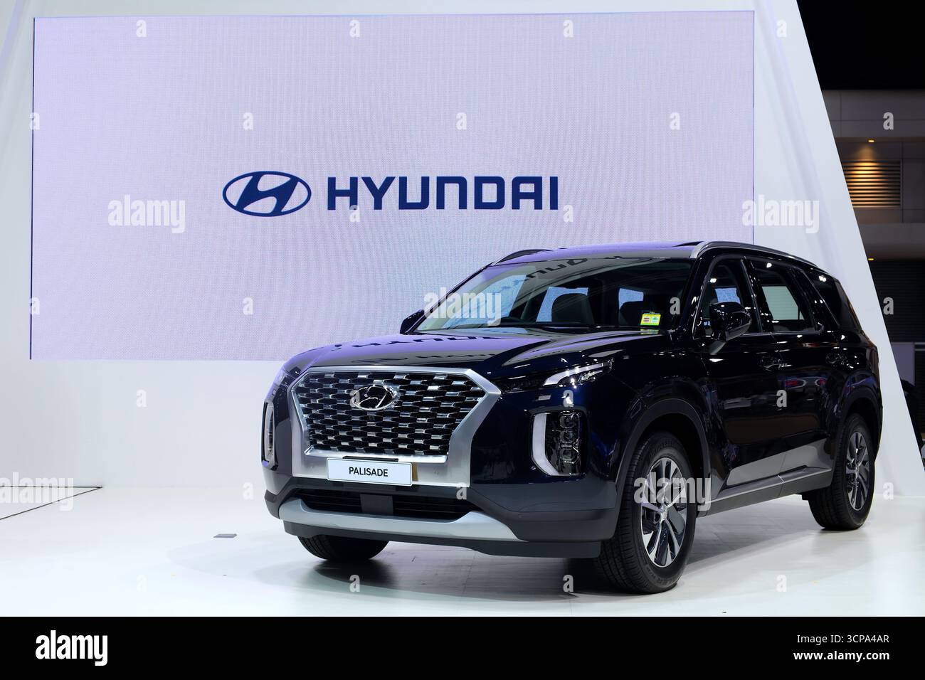 Nonthaburi-Thailand 23 mars 2021 : HYUNDAI PALISADE exposée au 42ème salon international de l'automobile de Bangkok 2021 du 23 mars au 4 avril 2021 Banque D'Images