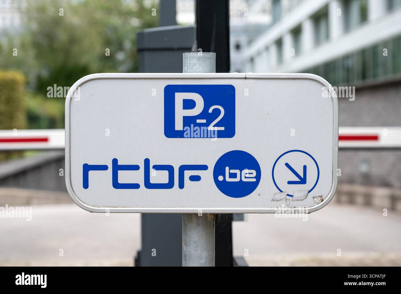 Signature de la société de radiodiffusion RTBF à Schaerbeek, Bruxelles, Belgique 21 SEP 2025 Banque D'Images