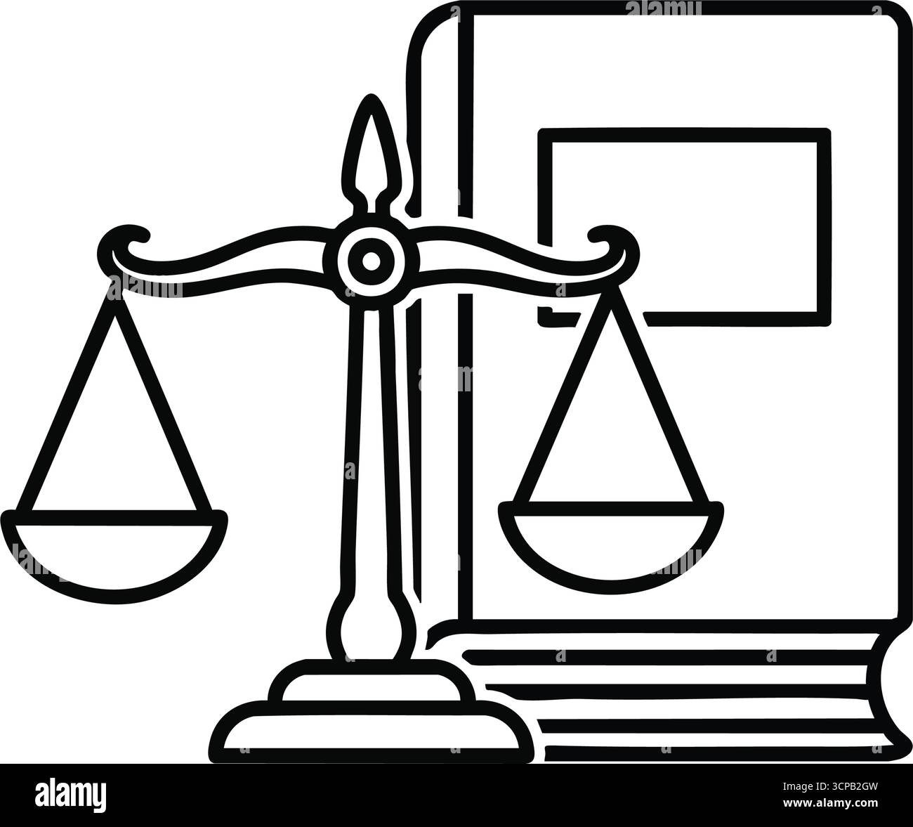 Symbole des balances de justice et des livres de droit. Ce vecteur représente l'équilibre judiciaire aux côtés d'un tome juridique, représentant l'équité et le fondement d'un syst équitable Illustration de Vecteur Symbole des balances de justice et des livres de droit. Ce vecteur représente l'équilibre judiciaire aux côtés d'un tome juridique, représentant l'équité et le fondement d'un syst équitable Illustration de Vecteur
