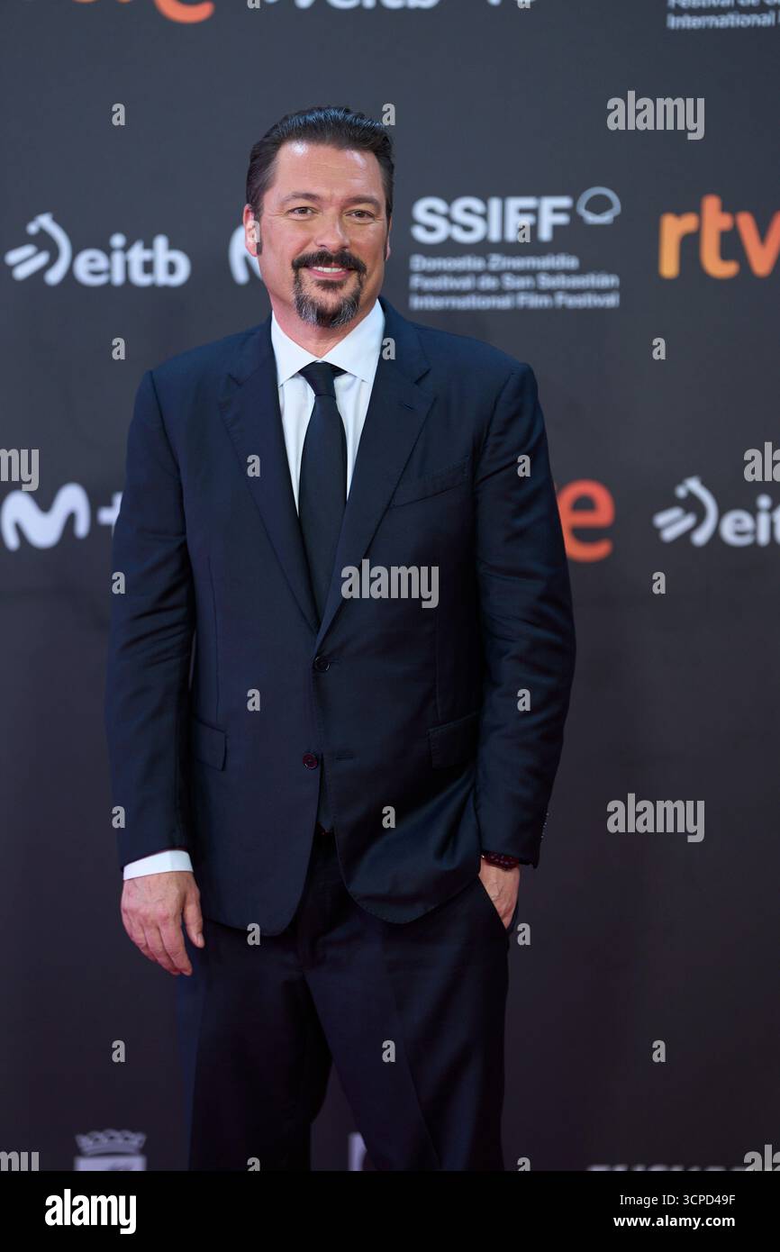 James Vanderbilt a assisté au tapis rouge de Nuremberg lors du 73e Festival international du film de San Sebastian au Théâtre Kursaal le 25 septembre 2025 à Donostia / San Sebastian, Espagne. Banque D'Images