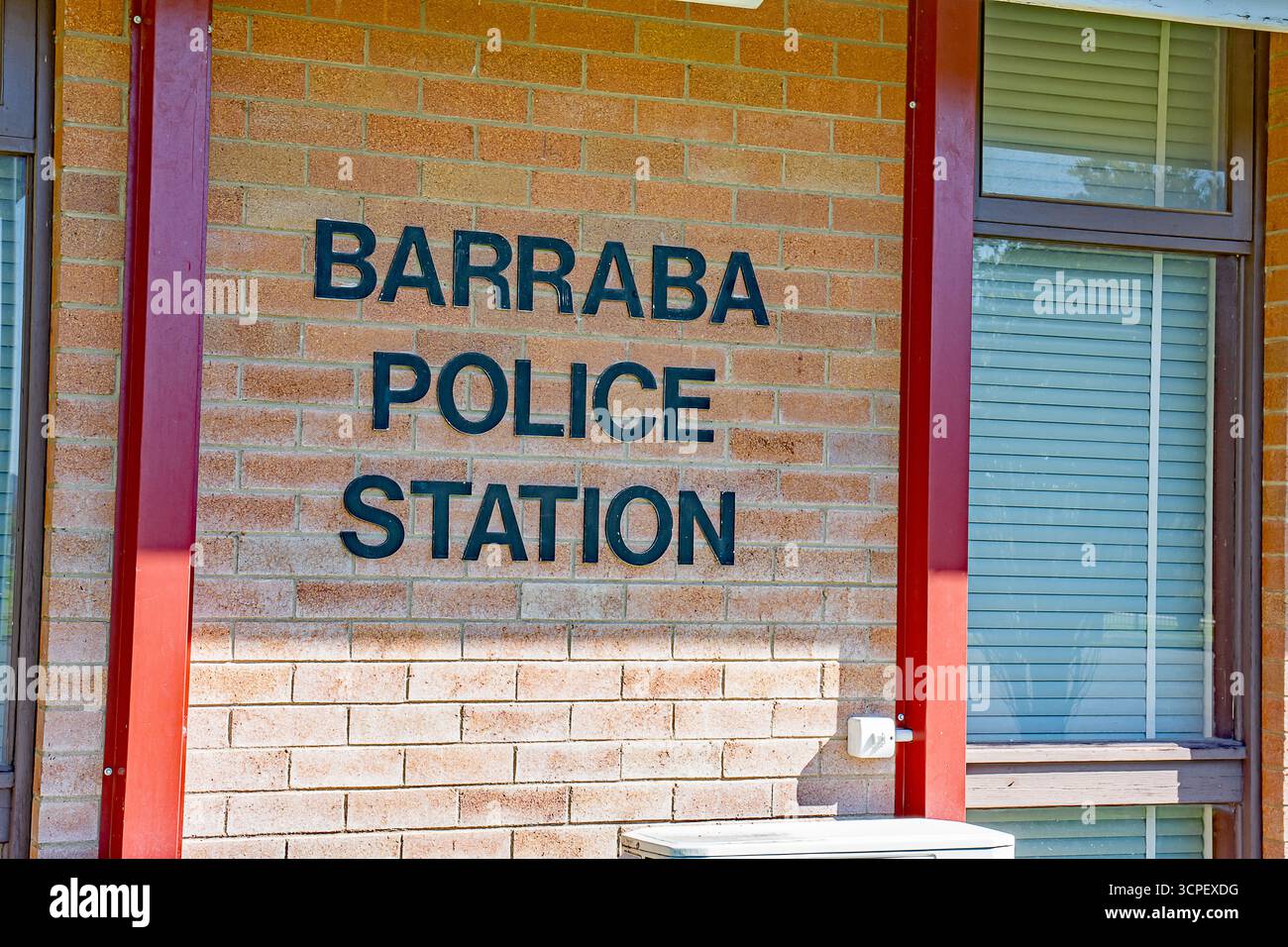 Small Country Town police Station à Barraba, Nouvelle-Galles du Sud, Australie. Banque D'Images