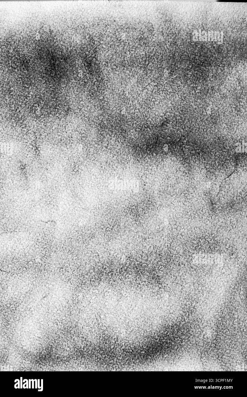 Texture faite avec de la gouache à l'aide d'une éponge à vaisselle. Texture de peinture noire sur feuille de papier blanc. Banque D'Images Texture faite avec de la gouache à l'aide d'une éponge à vaisselle. Texture de peinture noire sur feuille de papier blanc. Banque D'Images