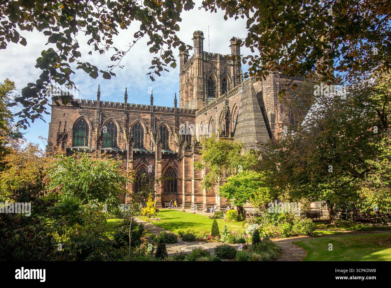 Saint Werburgh la cathédrale dans la ville de Cheshire de Chester Banque D'Images
