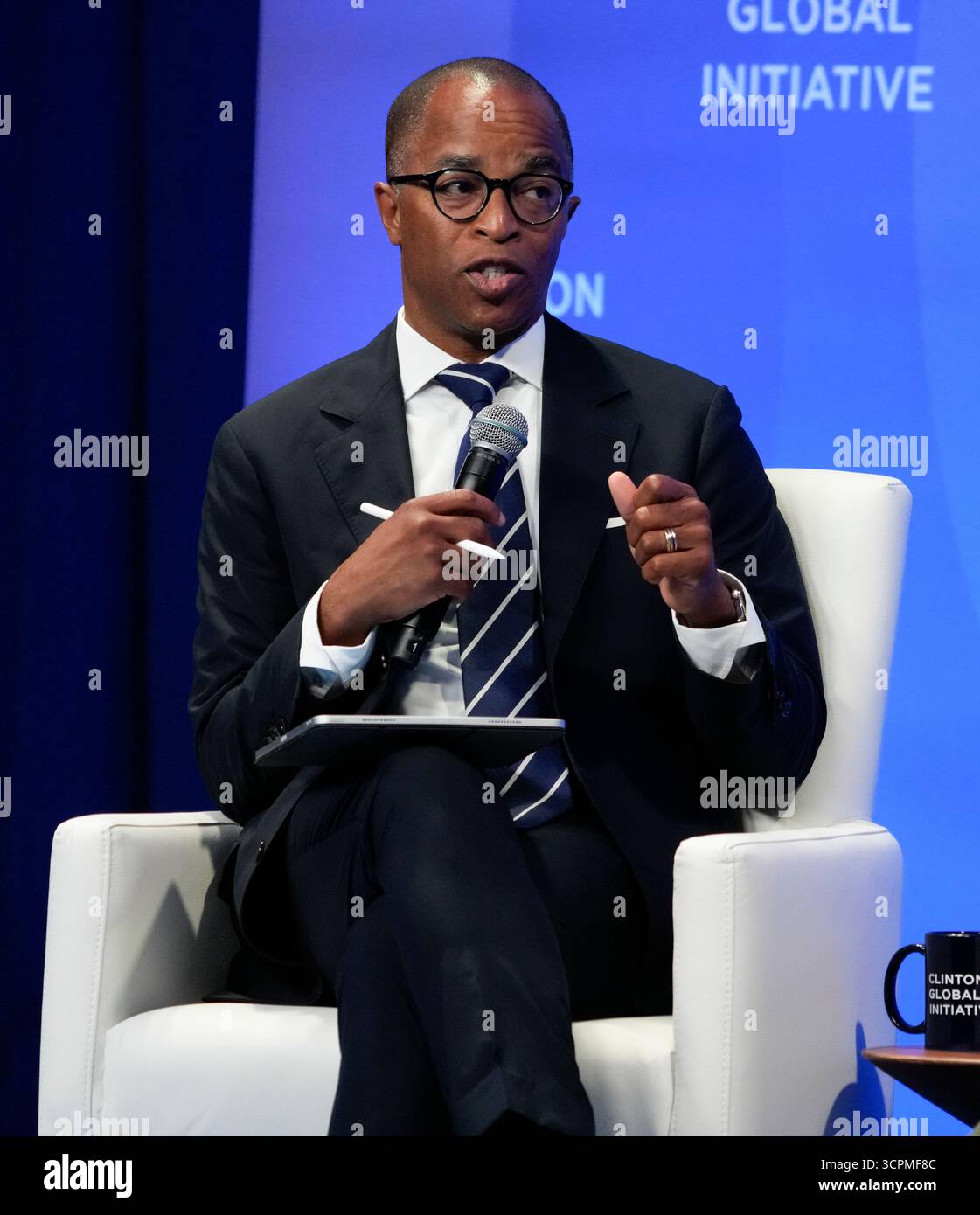 New York, États-Unis. 26 septembre 2025. Jonathan Capehart MSNBC lors de la Clinton Global Initiative 2025, qui s’est tenue au Hilton de New York, à New York, le jeudi 25 septembre 2025. Crédit : Jennifer Graylock/Alamy Live News Banque D'Images