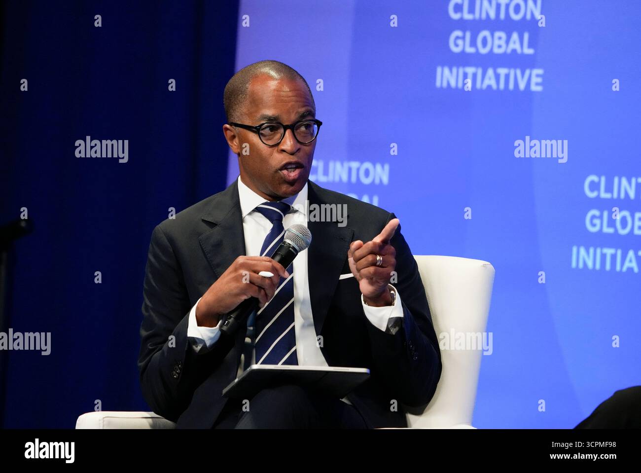 New York, États-Unis. 26 septembre 2025. Jonathan Capehart MSNBC lors de la Clinton Global Initiative 2025, qui s’est tenue au Hilton de New York, à New York, le jeudi 25 septembre 2025. Crédit : Jennifer Graylock/Alamy Live News Banque D'Images