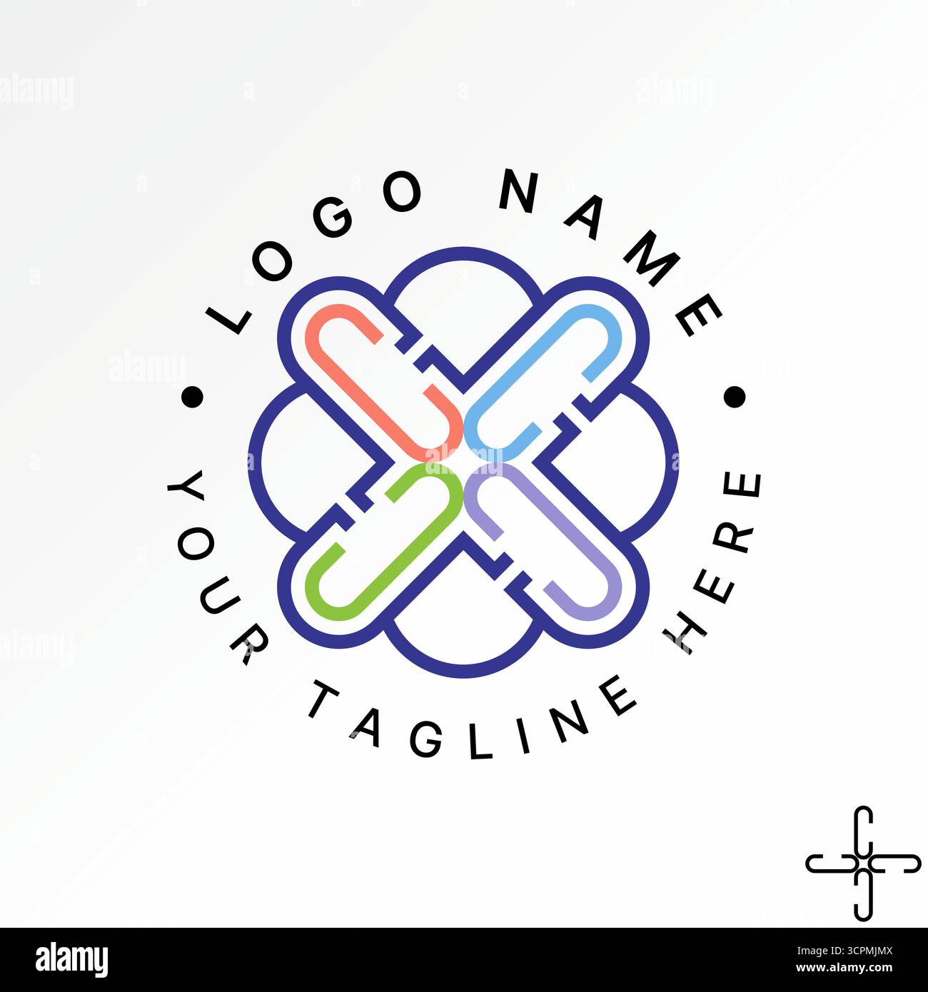 Conception de logo concept graphique créatif premium vecteur image stock top vendre ligne initiale C police comme ornement emblème motif élément de style classique artistique Illustration de Vecteur