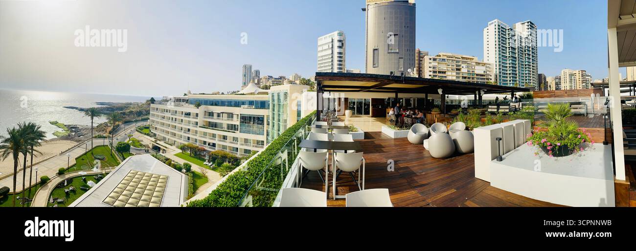 Rooftop à Beyrouth - Image de stock capturée avec un smartphone