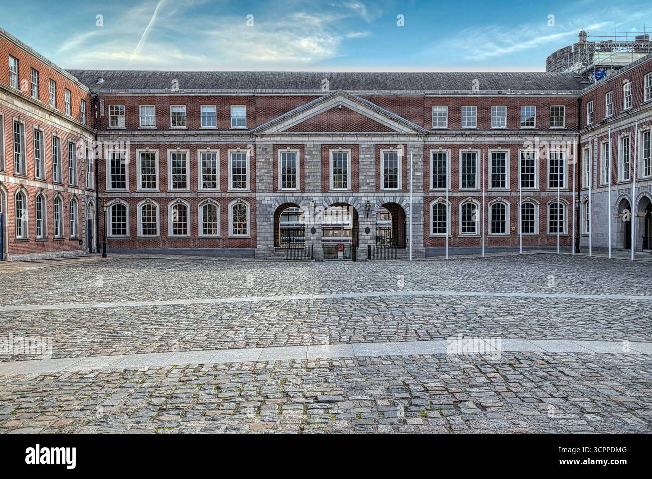 Façade, château de Dublin, Dublin, Irlande Banque D'Images