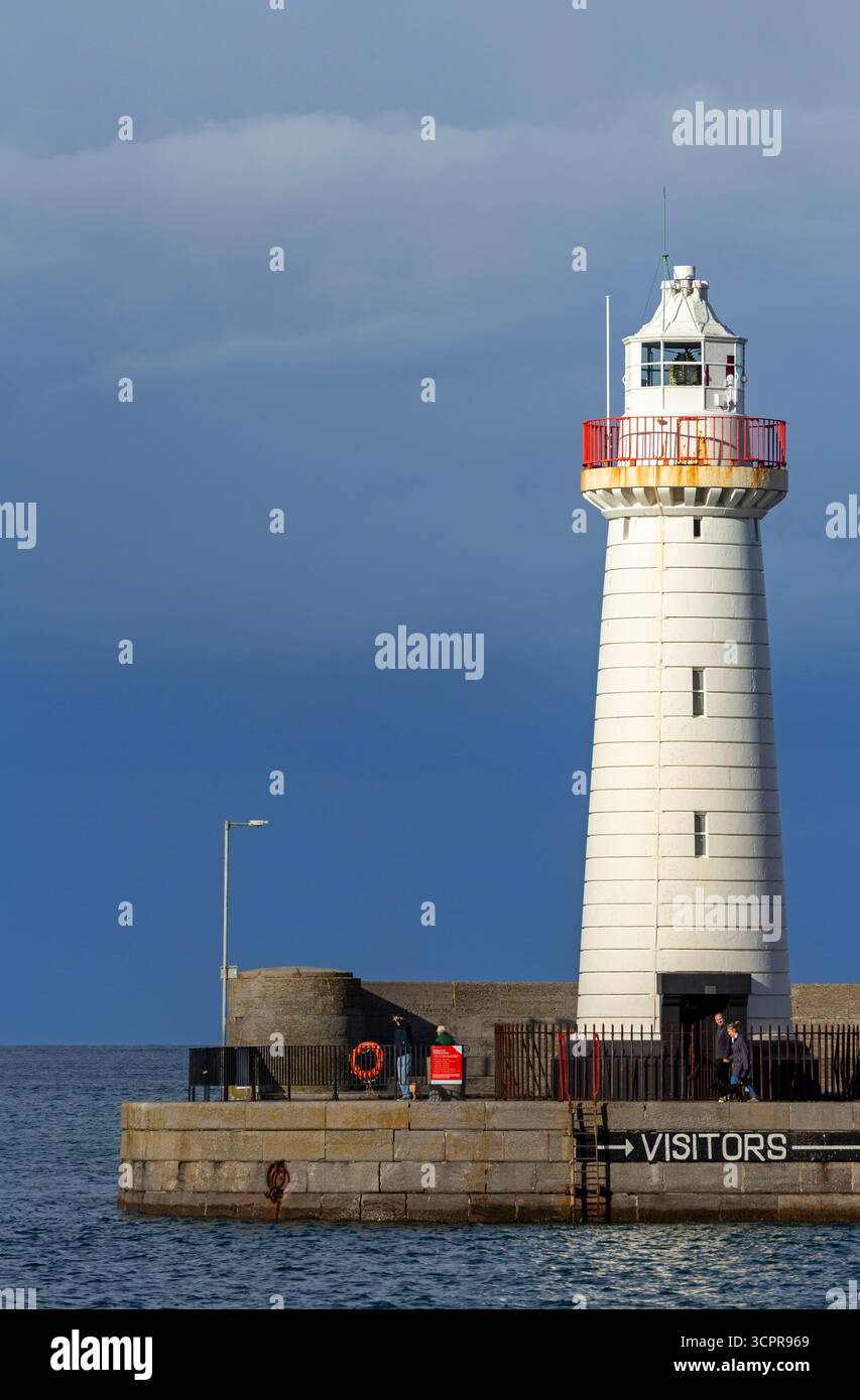 Phare de Donaghadee, comté de Down, Irlande du Nord, Royaume-Uni Banque D'Images