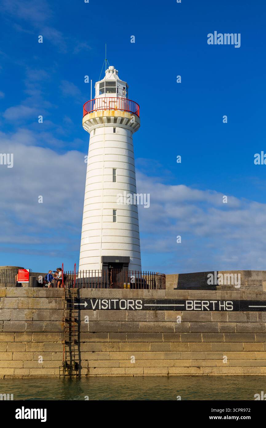 Phare de Donaghadee, comté de Down, Irlande du Nord, Royaume-Uni Banque D'Images