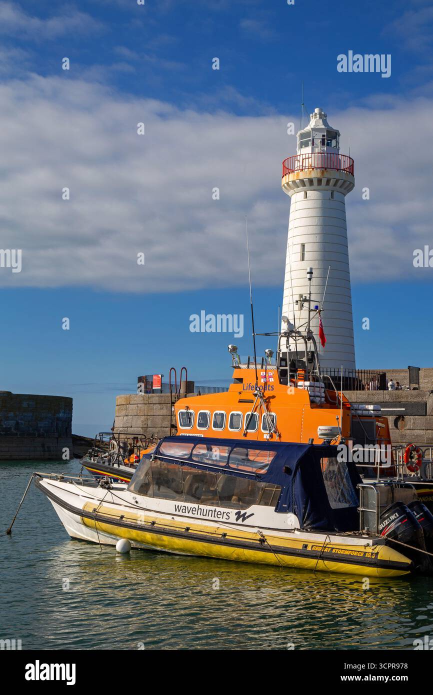Phare de Donaghadee, comté de Down, Irlande du Nord, Royaume-Uni Banque D'Images