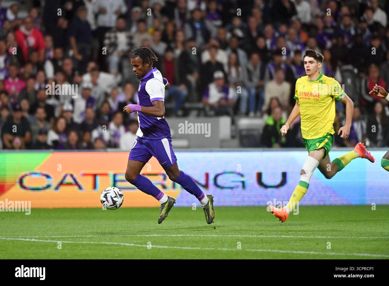 10 Yann GBOHO (tfc) lors du match de Ligue 1 McDonald's entre Toulouse et Nantes au stade de Toulouse le 27 septembre 2025 à Toulouse. (Photo de Sylvain Thomas/FEP/Icon Sport) Banque D'Images
