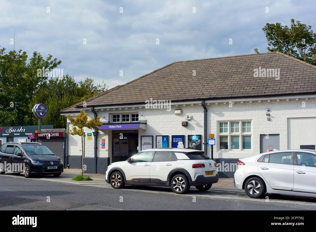 Gare de Gidea Park, Londres, sur la ligne Elizabeth Banque D'Images