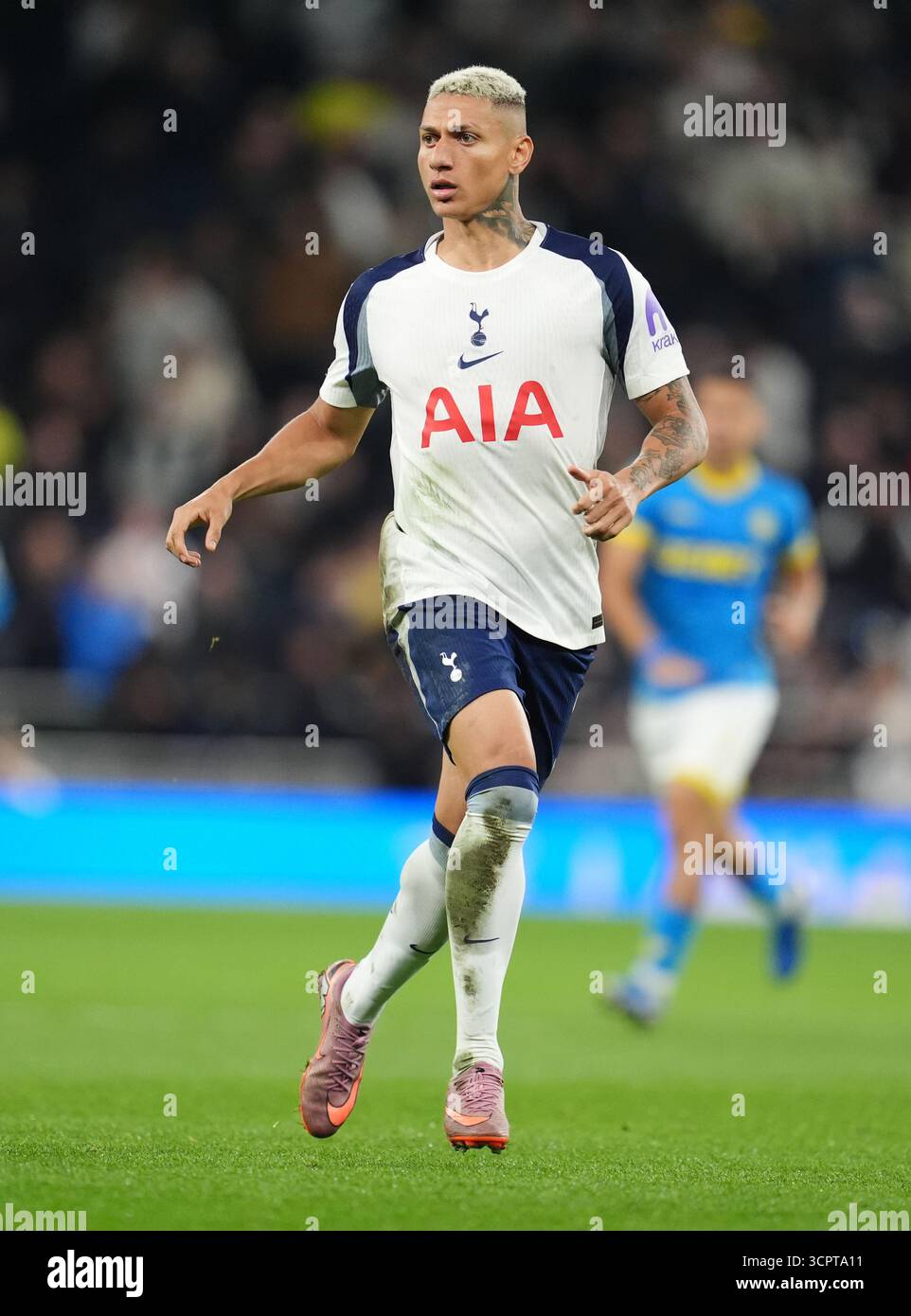 Richarlison de Tottenham Hotspur lors du match de premier League au Tottenham Hotspur Stadium de Londres. Date de la photo : samedi 27 septembre 2025. Banque D'Images