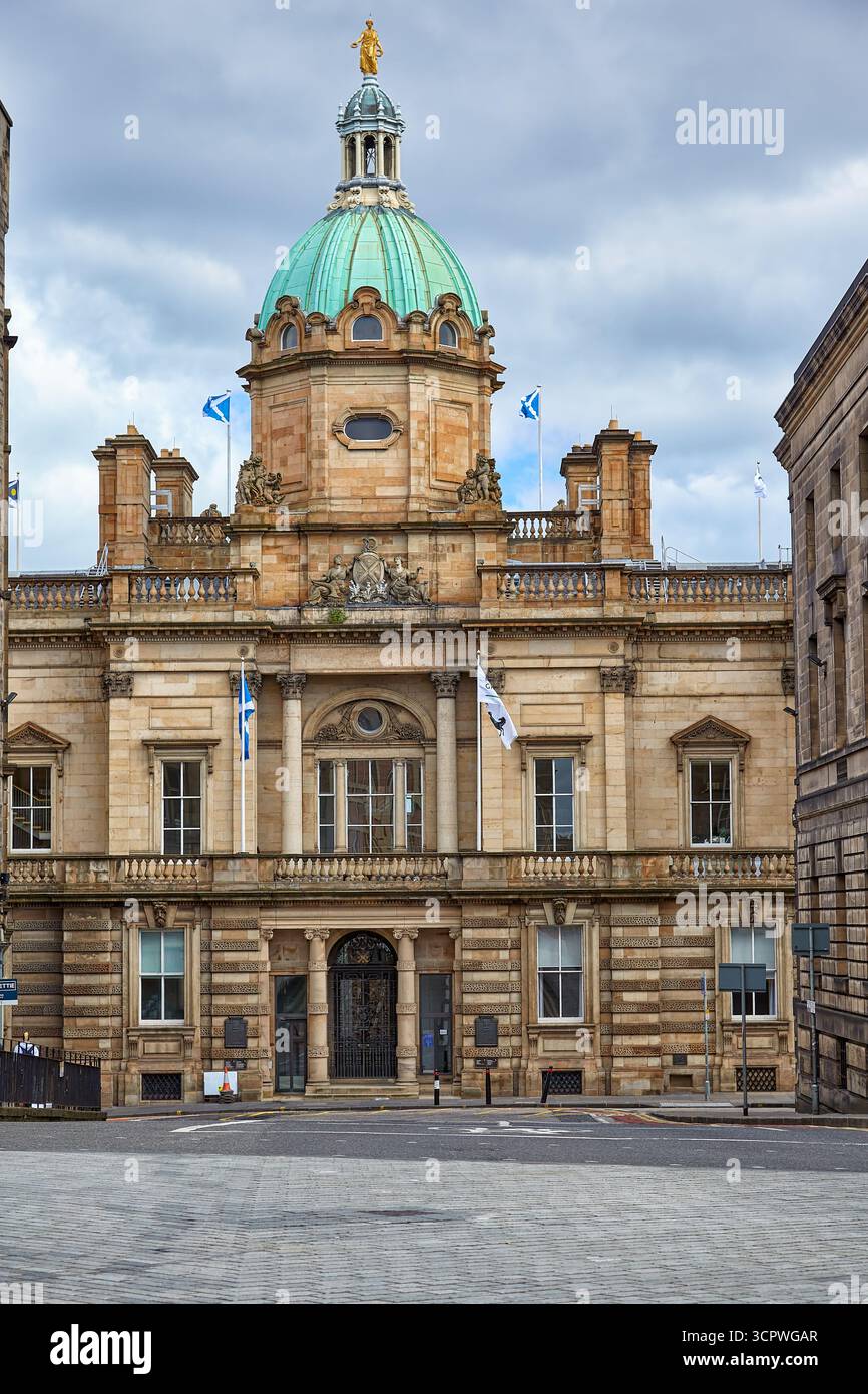 Le siège social de la Bank of Scotland sur The Mound, une banque commerciale et de compensation basée à Édimbourg. Écosse Banque D'Images