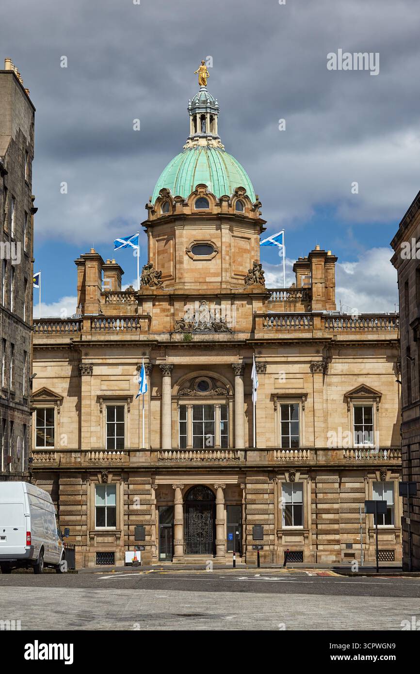 Le siège social de la Bank of Scotland sur The Mound, une banque commerciale et de compensation basée à Édimbourg. Écosse Banque D'Images
